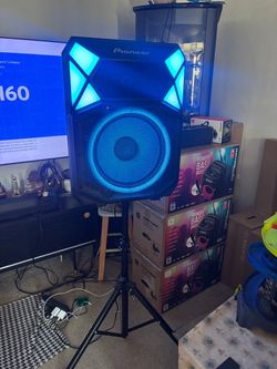 Pioneer (PIX615) ~ 700 Watt Party Speaker w/ Massive Sound, Microphone, Led Lights, Stand, DJ Ready