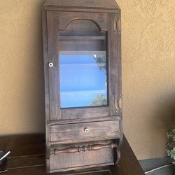 Large rustic vanity cabinet