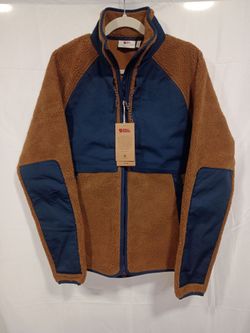 Fjallraven Medium Brown and Navy New Jacket