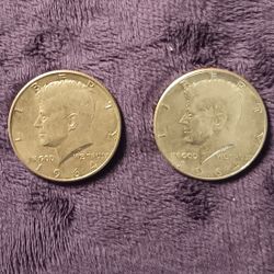 1964 P And D Kennedy Half Dollars 