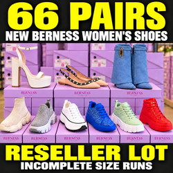 66 Pairs $240 ($3.63/Pair) NEW Berness Women's Shoes - Wholesale Reseller  - LA 90046 Pickup