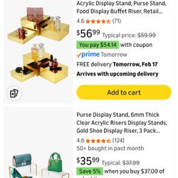 Gold Buffet Risers 6pcs Set