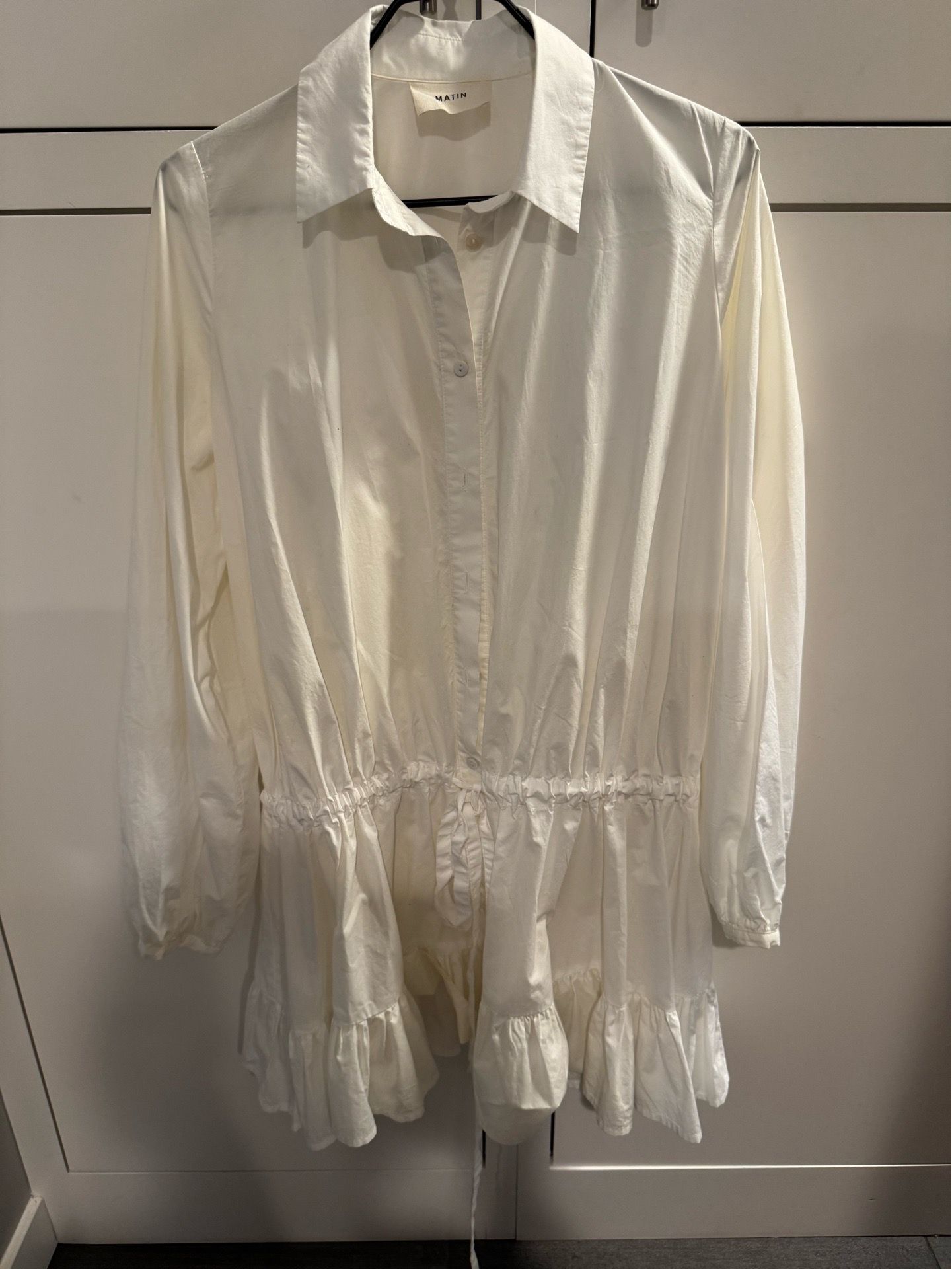 White cotton dress size 8