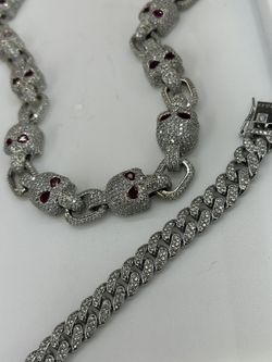 Iced out Skull Link Custom Chain