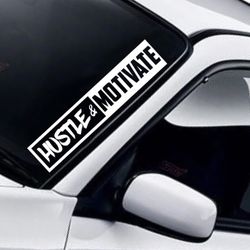 JDM Car Decal Sticker Vinyl Truck Window Windshield Racing Hustle And Motivate