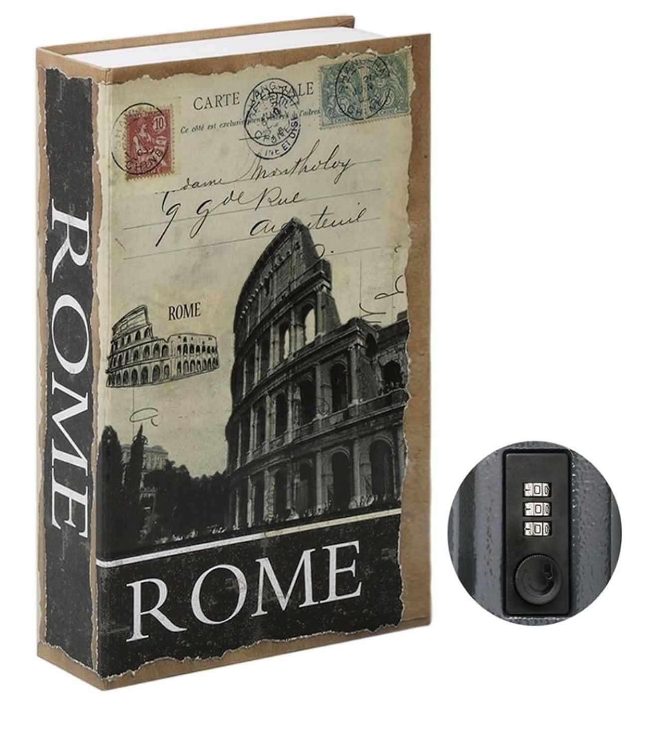 Hidden Book Safe Lock Box Combo Lock