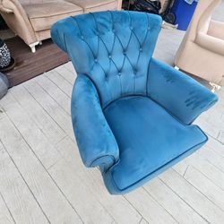 Blue arm chair