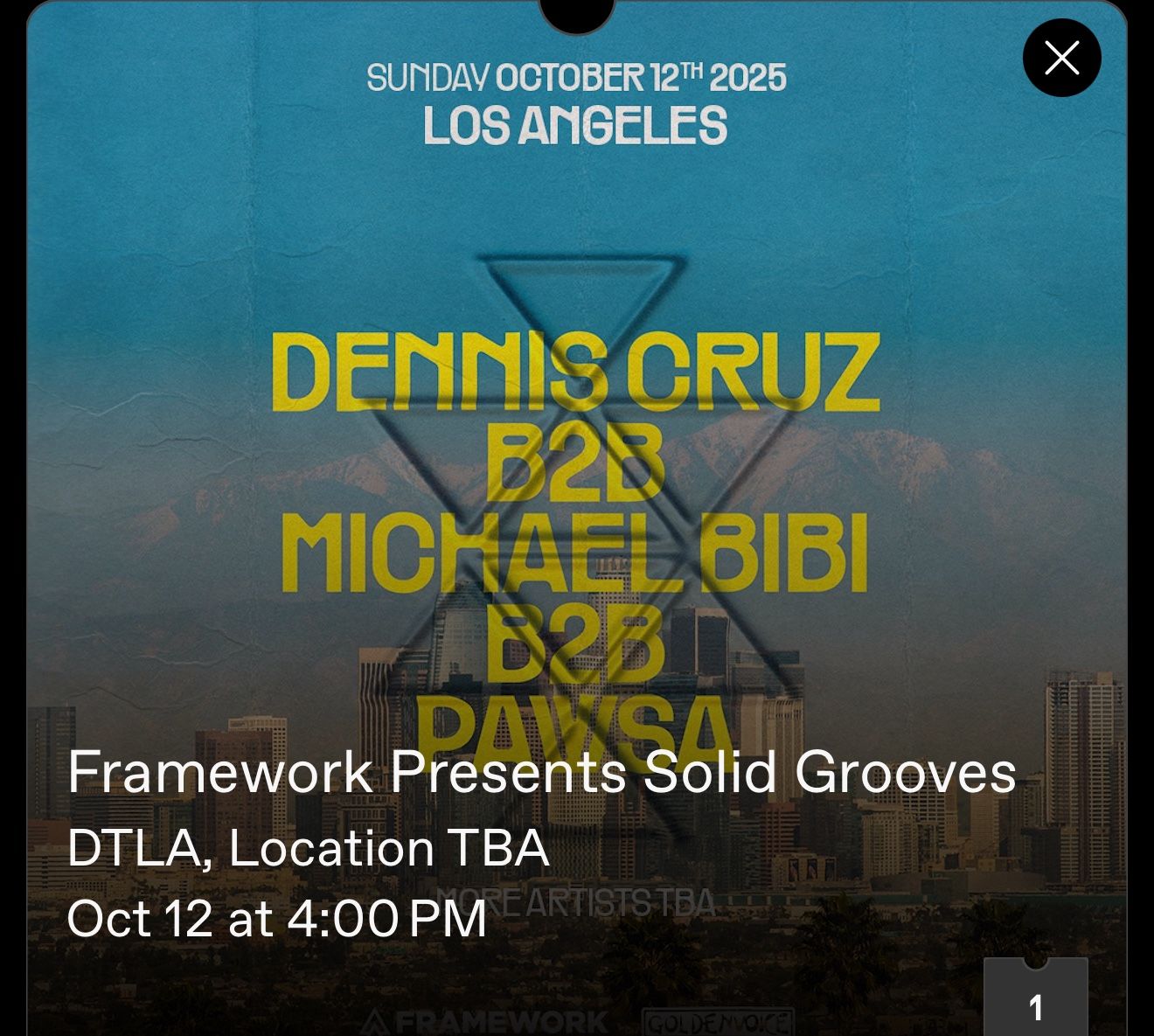 Selling One ticket