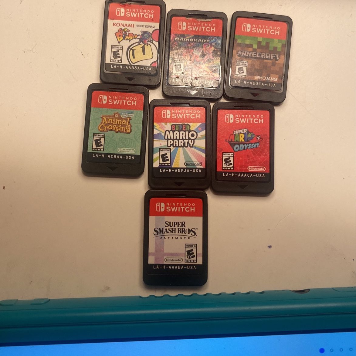 Nintendo Switch Lite With Games And Case.