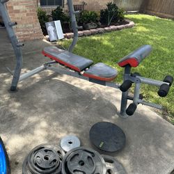 Weight Set With Weights And Bar 