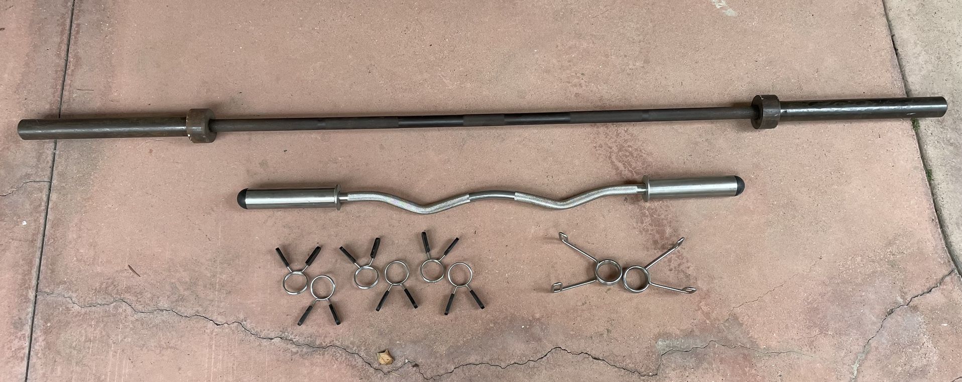 Barbell And Curl Bar