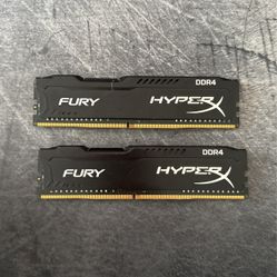 Hyper X Fury DDR4 Ram 2 X 8 Gb Ram sticks