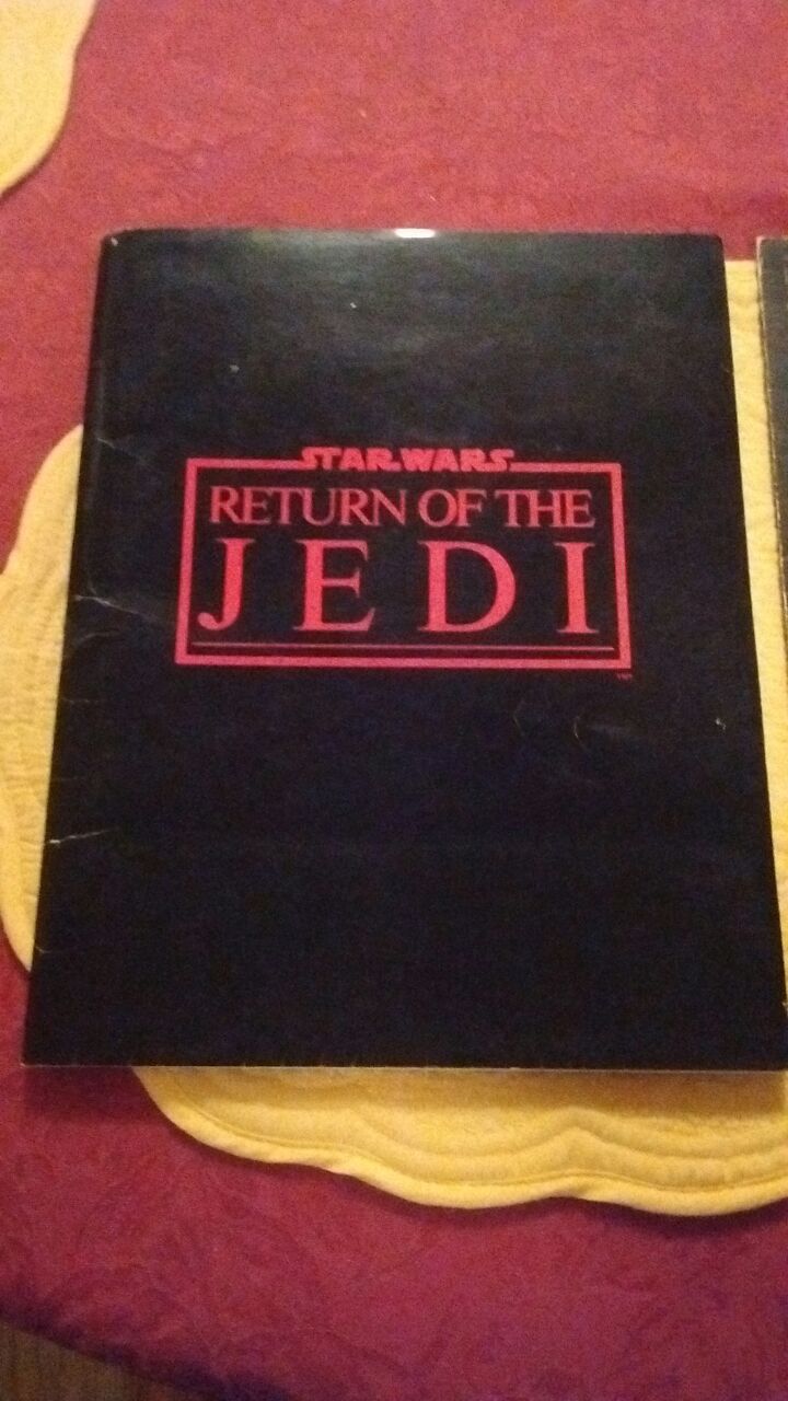 Star Wars Return of the Jedi original movie manuscript $150