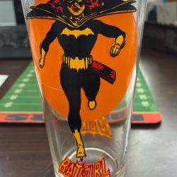 1976 Super Series Batgirl Pepsi Glass