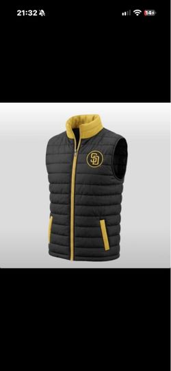 San Diego Padres Brown/Gold Puffer  Vest