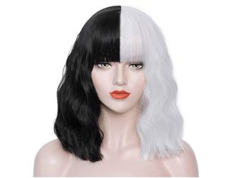 Cruella Black & White Wig – Like New 🎃