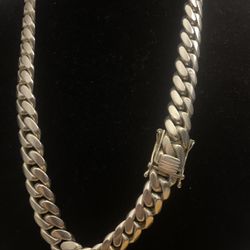 Miami Cuban Silver Chain 999