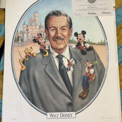 Walt Disney Limited Edition Signed Lithograph