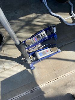 Blue Aluminum Floor Jack – Set of 2