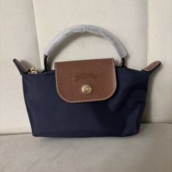 Navy mini Long-champ bag 50$