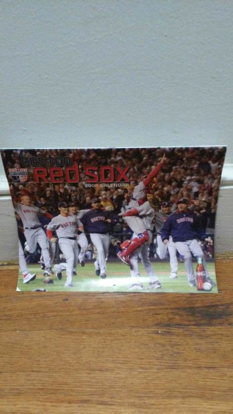 Boston Red Sox 2008 Calendar Collectible. Message me anytime if interested will send more pictures or videos thank you.