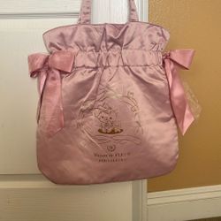 Maison de FLEUR Korilakkuma Silk Purse Tote With Bows In The Sides New With Tags 