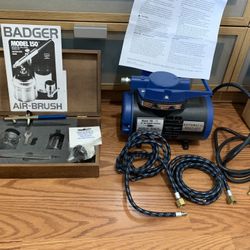 Badger Air brush and Compressor
