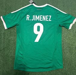 Vintage Adidas 2013 Mexico National Team "Raul Jimenez 9" Copa Oro Soccer Home Jersey