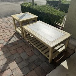 Rustic Coffee Table & End Table Set
