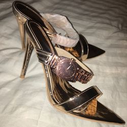 Rose gold new high hill