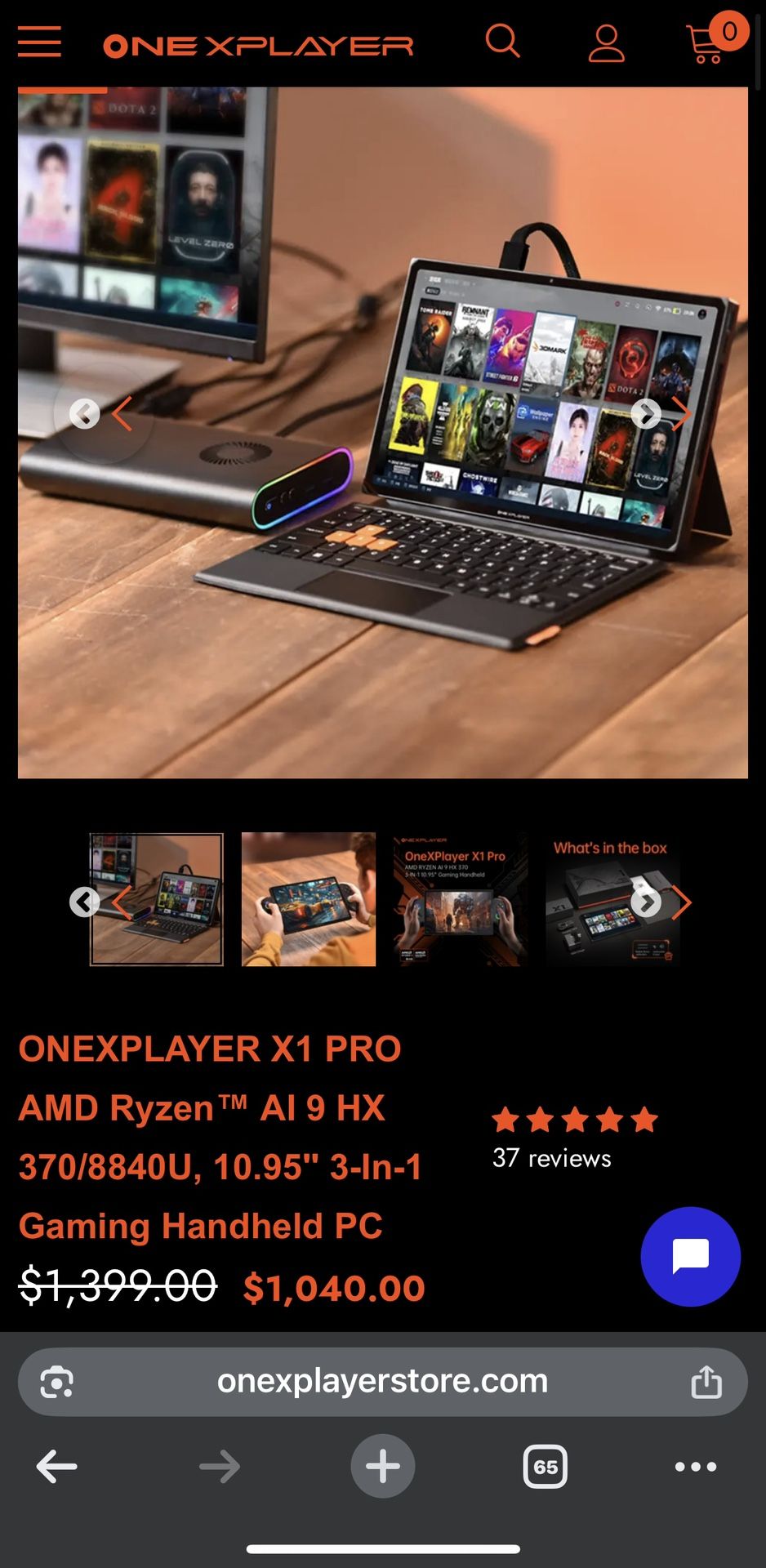 ONEXPLAYER X1 2TB & EGPU GAMING SET UP