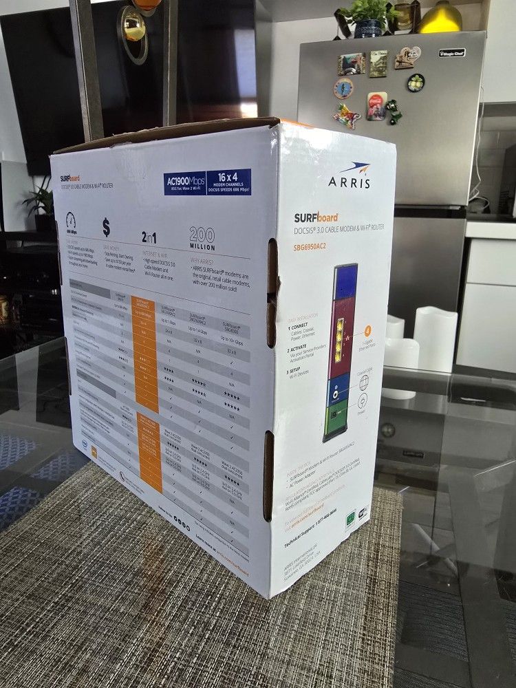 ARRIS SBG7600AC2
MODEM WI-FI ROUTER COMBO