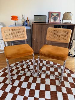 AllModern Velvet Bar & Counter Stools (2)