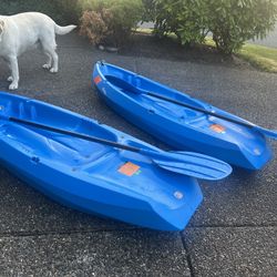 Lifetime 90097 6Ft Wave Youth Kayak W/Paddle, Blue