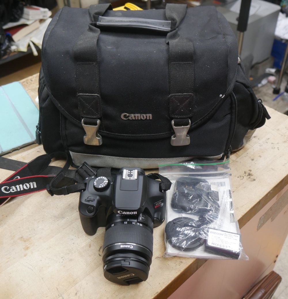 CANON DIGITAL CAMERA DS126701 WITH 2 BATTERIES AFTER MARKET CHARGER ANF 18-55MM LENSES 882843-1