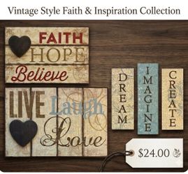 (3) bundle: Inspirational Wall Art