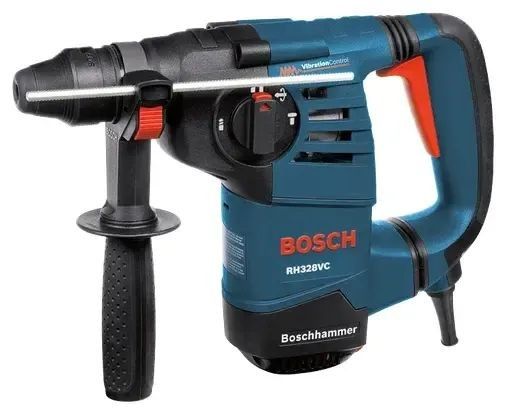 Bosch RH328VC 8 Amp 1 1/8 in. Corded Variable Speed SDS Plus Concrete/Masonry Rotary Hammer Drill with Depth Gauge and Carrying Case