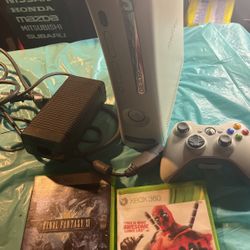 Xbox 360 W HDMI Connection And 2 Games W One Controller