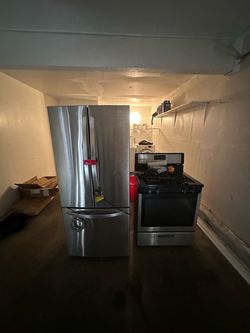 LG fridge and Whirlpool Stove
