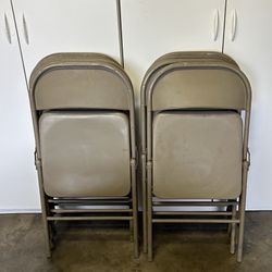8 Steel Folding Chairs
