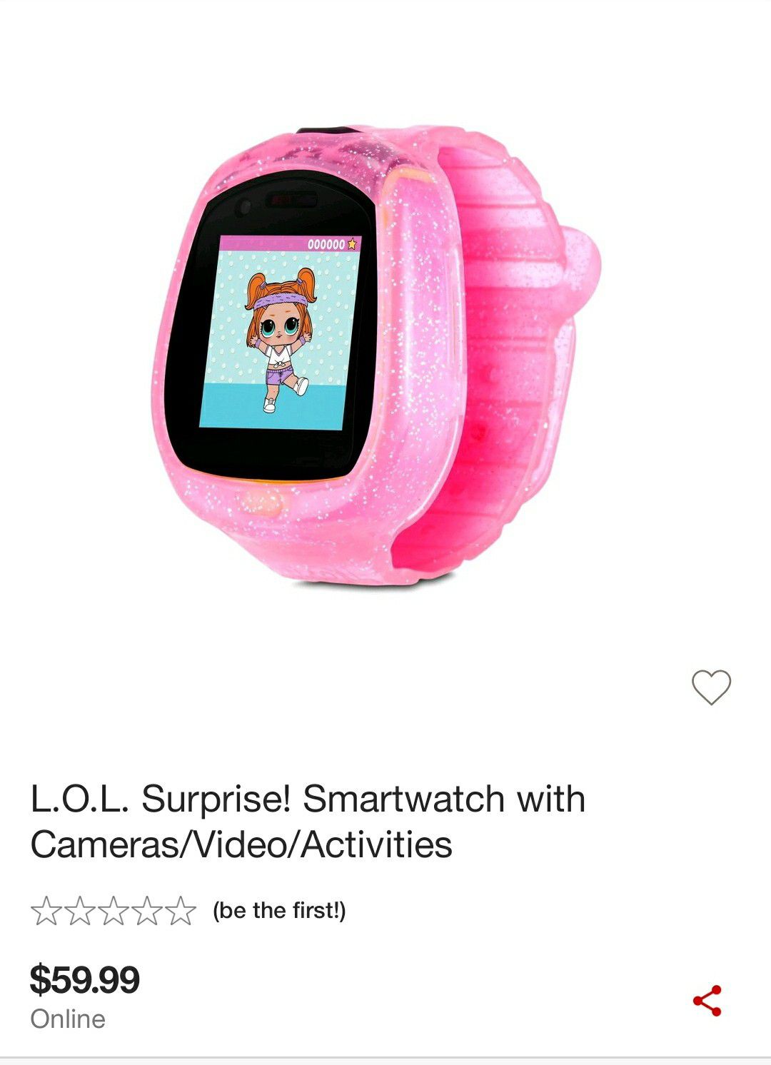 LOL Surprise! Smartwatch with camara/video/activities