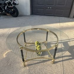 Vintage Glass Coffee Table