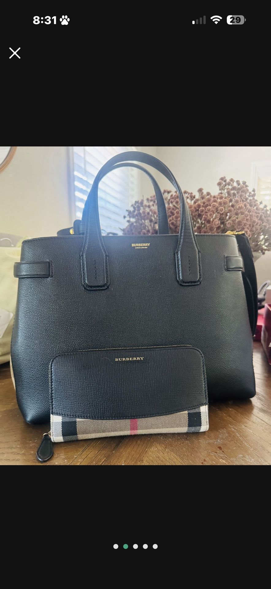 Burberry Hand Bag And Wallet