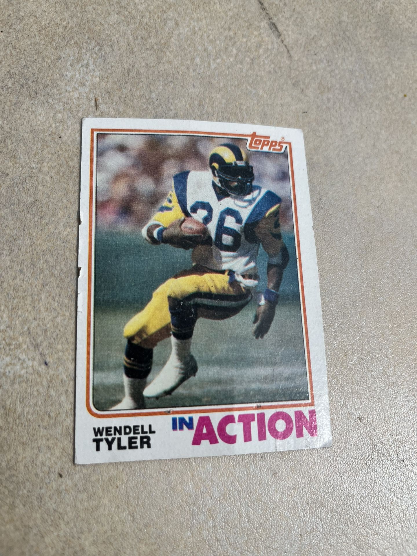 Wendell Tyler football Card