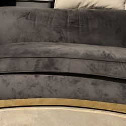 Meridian Furniture Julian Velvet Sofa And Love Seat