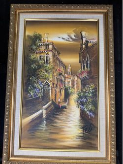 Painting with frame