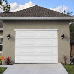WHITE Single Car Garage Door, Install Included - New! By Local GC, Top Rated