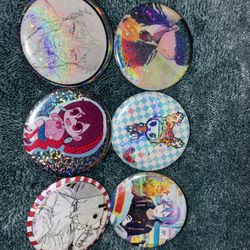 Anime Glitter Pins