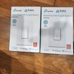2 Kasa Smart Dimmer Switch HS220,Single Pole,Needs Neutral Wire, 2.4GHz Wi-Fi Light Switch Works with Alexa and Google Home,No Hub Required. New,FIRM 
