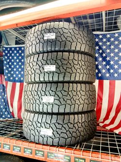 LT285/70R17 FALKEN WILDPEAK ATW3 ALL TERRAIN 285 70 17 USED TIRES SET 